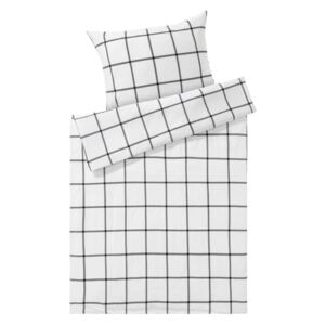 MERADISO® Flanelová posteľná bielizeň, 140 x 200 c, viacfarebná / šedá / biela (100274397)