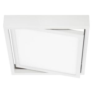 Prios Uvan stropné LED svetlo sklápa hranaté biela