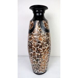 Váza SECRET , hnedá, keramika, ručná práca, 60 cm 60 cm