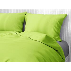 Goldea bavlnené posteľné obliečky - pistáciovo zelené 140 x 200 a 70 x 90 cm