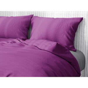Goldea bavlnené posteľné obliečky - fialové 140 x 220 a 70 x 90 cm