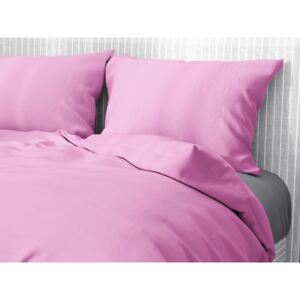 Goldea bavlnené posteľné obliečky - ružové 140 x 220 a 70 x 90 cm