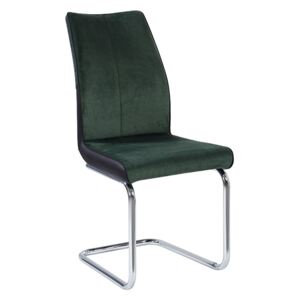 Tempo Kondela Jedálenská stolička, smaragdová/čierna, FARULA