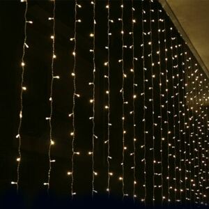 ACA DECOR LED vianočné záves, 2x2m, teplá biela, IP44, 360 LED