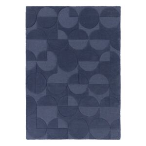 Modrý koberec z vlny Flair Rugs Gigi, 160 × 230 cm