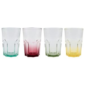 ERNESTO® Súprava farebných pohárov, 4-dielna (poháre na caipirinhu) (100324578)