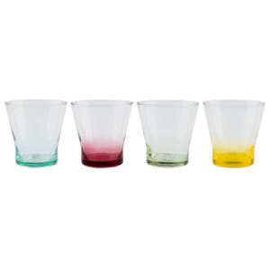 ERNESTO® Súprava farebných pohárov, 4-dielna (poháre tumbler) (100324578)