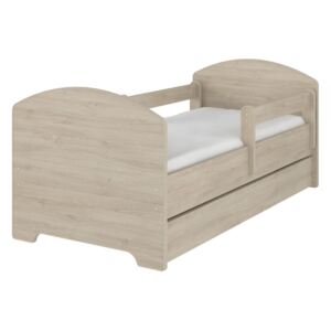 SKLADOM: Detská posteľ OSKAR - dub palermo 140x70 cm + matrac