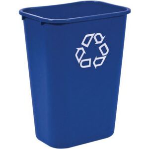 Plastový odpadkový kôš Rubbermaid Soft, modrý, objem 27 l