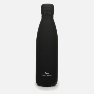 Nerezová fľaška Black Rubber 500 ml ČIERNA