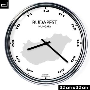 Kancelárske nástenné hodiny: Budapest