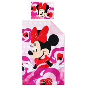 Setino Detské obliečky "Minnie Mouse" - 90x140, 55x40 ružová
