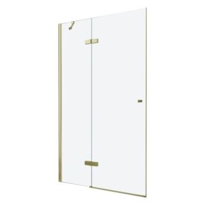 Mexen ROMA sprchové otváracie dvere 110 cm, číre sklo/zlatá, 854-110-000-50-00