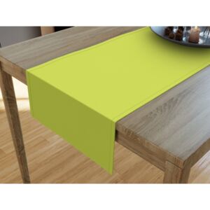 Goldea dekoračný behúň na stôl loneta - zelený 20x140 cm