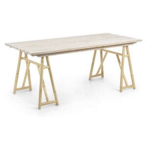 Stôl z prírodného ratanu La Forma Creassy, 180 x 85 cm