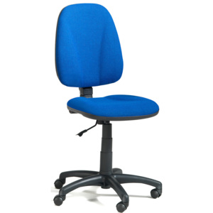 Kancelárska stolička DOVER s vysokou opierkou, modrá / čierna