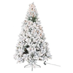 Stromček vianočný zasnežený s LED svetiel.185cm PEACE OF MIND