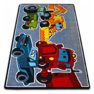MAXMAX Detský koberec KIDS Cars - sivý