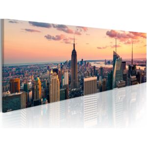 Obraz na plátne - Sea of skyscrapers - NYC 120x40 cm