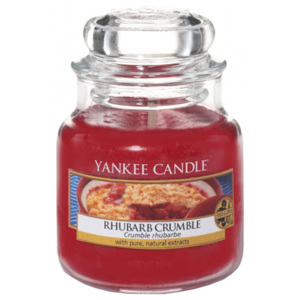 Sviečka v sklenenej dóze Yankee Candle Rebarborový crumble, 104 g