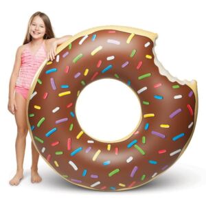 Hnedý nafukovací kruh v tvare donutu Big Mouth Inc