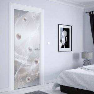 GLIX Fototapeta na dvere - 3D Modern Silver Design