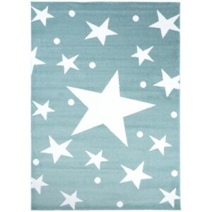 Kusový koberec Hviezdičky modrozelený, Velikosti 80x150cm