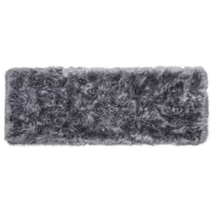 Sivý behúň z ovčej vlny Royal Dream Zealand, 190 × 70 cm