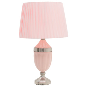 Svetlo-ružová stolová lampa InArt Glamorous, výška 58 cm