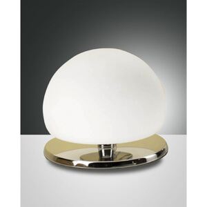 Stolové svietidlo FABAS MORGANA TABLE LAMP CHROMED WHITE GLASS 2513-30-138