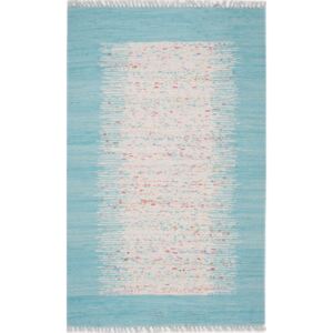 Modrý koberec Eco Rugs Akvile, 80 × 150 cm