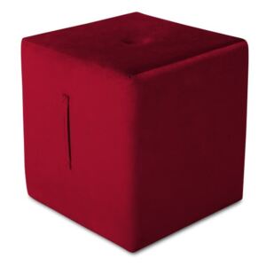 Červený puf Mazzini Sofas Margaret, 40 × 45 cm