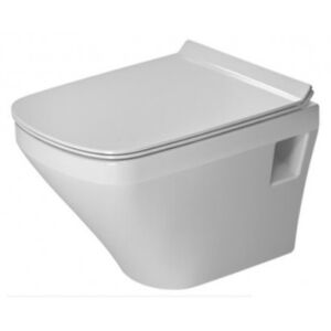 DURAVIT Dura Style závesná WC misa Rimless so sedátkom SoftClose 37 x 48 cm biela 45710900A1