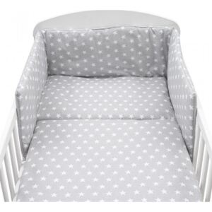 3-dielne posteľné obliečky New Baby 90/120 cm Hviezdičky sivé, Vhodnosť: Pre všetkých