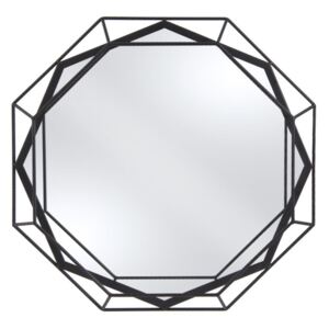 PRESENT TIME Zrkadlo s čiernym rámom Linea
