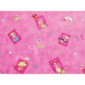 Metrážový koberec Happy / 447 růžová - rozmer na míru s obšitiem cm