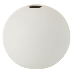 Biela keramická guľatá váza Matt White S - Ø12*11,5 cm