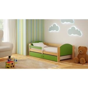 Detská posteľ Borek 160/80 cm zo zásuvkou zelený