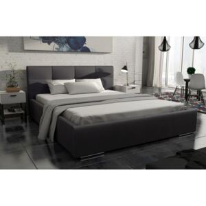 Čalúnená posteľ Mediolan 140x200 čierna