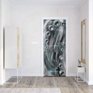 GLIX Fototapeta na dvere - 3D Modern Ornamental Design Blue