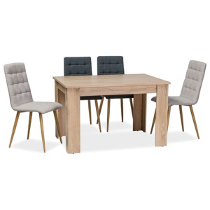 Jedálenský stôl ALVA, 75x80x120, dub Sonoma