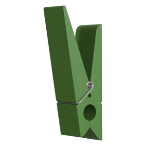 Zelený vešiak v tvare štipca Swab