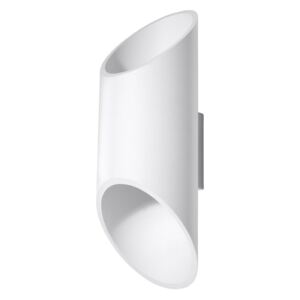 Biele nástenné svetlo Nice Lamps Nixon, dĺžka 30 cm