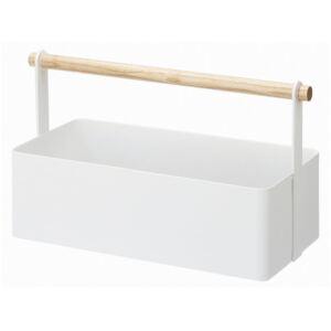Biely multifunkčný box YAMAZAKI Tosca Tool Box L, dĺžka 29 cm