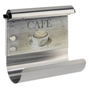 Magnetický držiak na utierky s dávkovačom na fólie Wenko Café