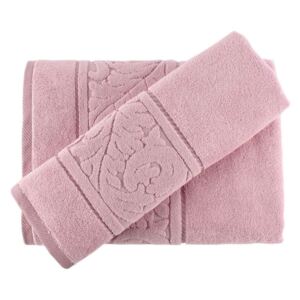 Sada ružového uteráku a osušky Sultan