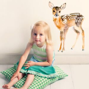 Samolepka na viac použití Baby Deer, 40 × 30 cm