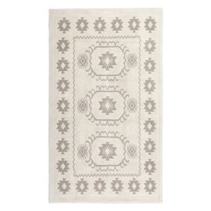 Krémový bavlnený koberec Floorist Emily, 60 × 90 cm