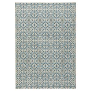 Modrý koberec Hanse Home Gloria Pattern, 80 x 300 cm