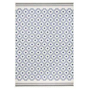 Modro-biely koberec Zala Living Cubic, 140 × 200 cm